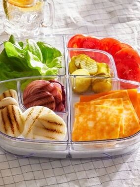 Pampered Chef Large Square Cool & Serve NWT Food Storage Container with Lid